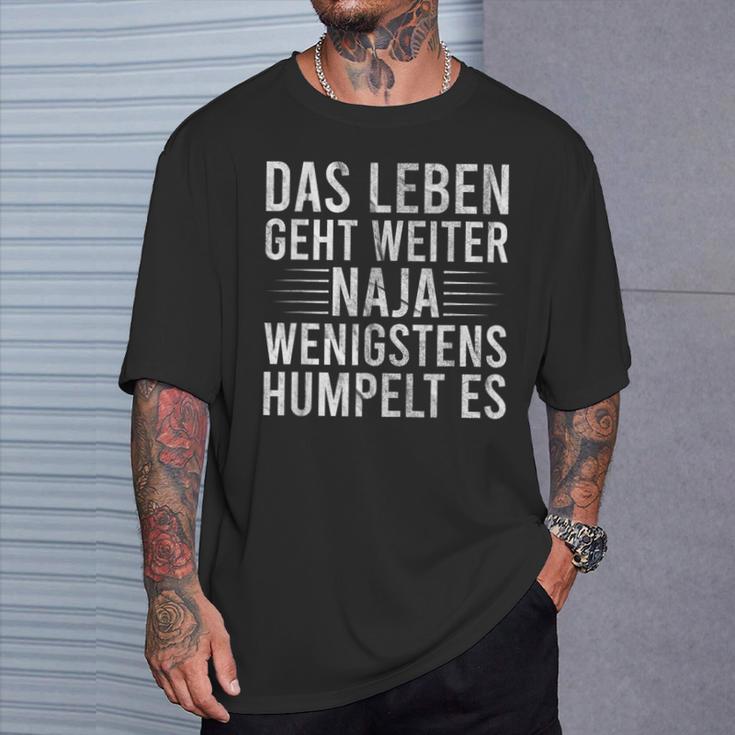 Humpeln Crücken Saying Meniscus Riss Cross Ligament Riss T-Shirt Geschenke für Ihn