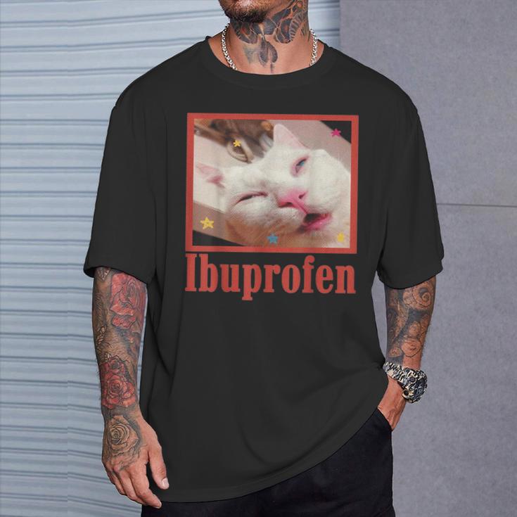 Ibuprofen Cat Meme T-Shirt Geschenke für Ihn