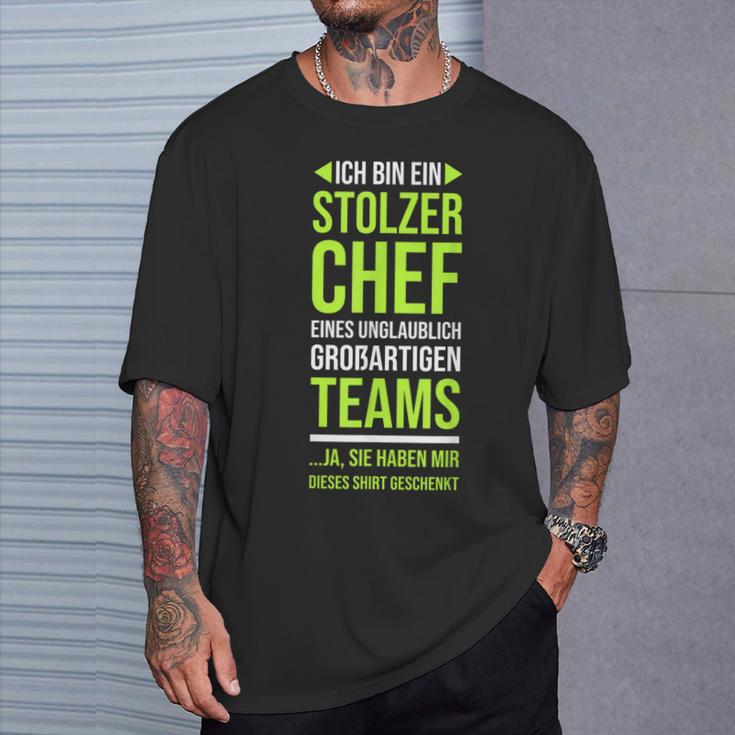 Ich Bin Stolzer Chef Boss Chef T-Shirt Geschenke für Ihn