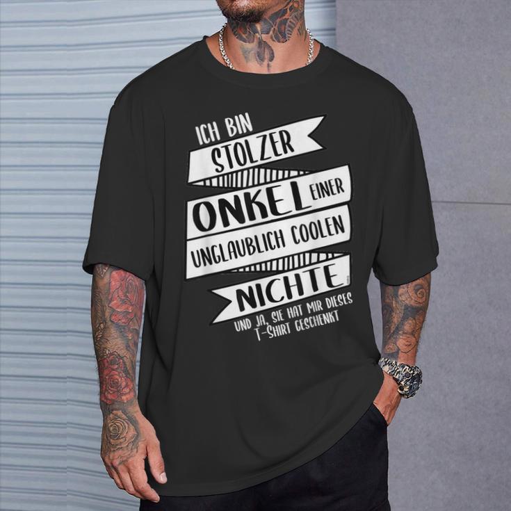 Ich Bin Stolzer Onkel Einer Coole Niche T-Shirt Geschenke für Ihn