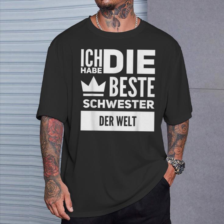 Ich Habe Die Beste Schwester Der Welt T-Shirt Geschenke für Ihn