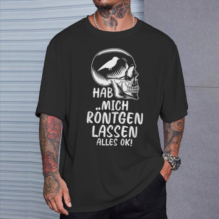 Ich Habe Mich Röntgen Lassen Sittichogel T-Shirt Geschenke für Ihn