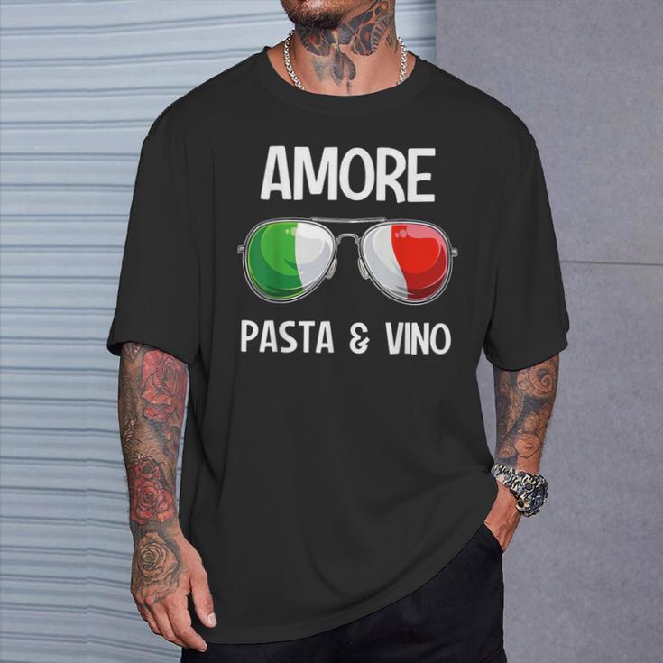 Italia Dialect Italian Amore Pasta &Ino S T-Shirt Geschenke für Ihn