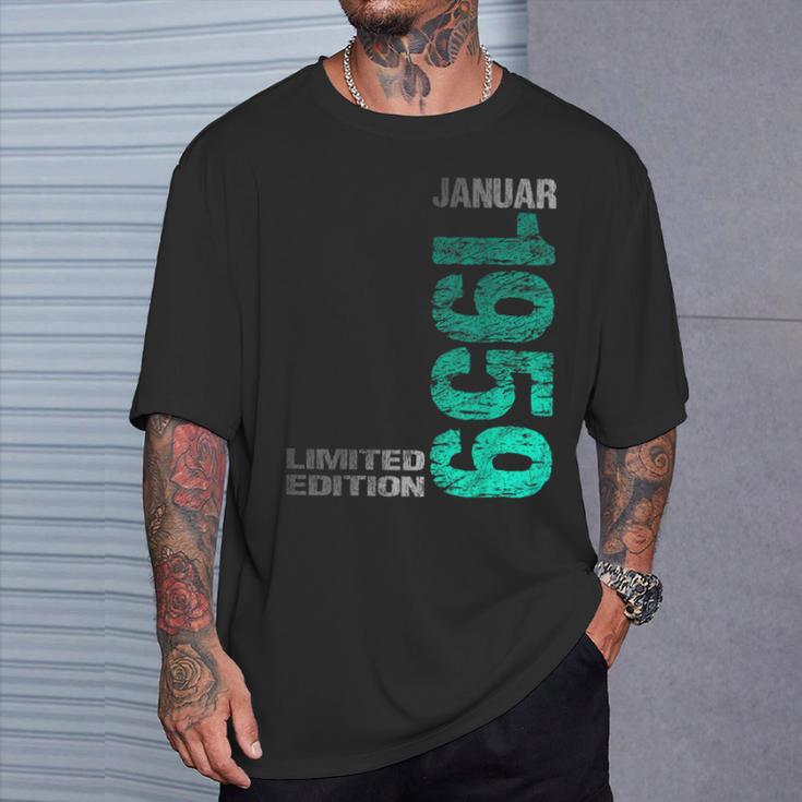 January 1959 Man Woman 65Th Birthday Limited Edition T-Shirt Geschenke für Ihn