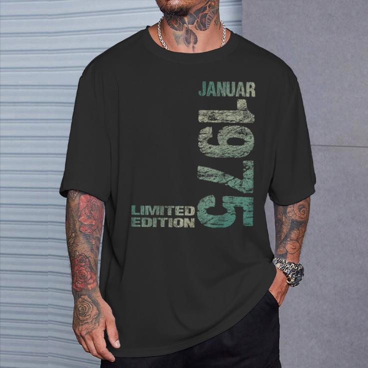 January 1975 Man Woman 50Th Birthday Limited Edition T-Shirt Geschenke für Ihn