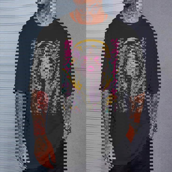 Japanese Streetwear Cyberpunk Angel Y2k Techwear Manga Anime T-Shirt Gifts for Him