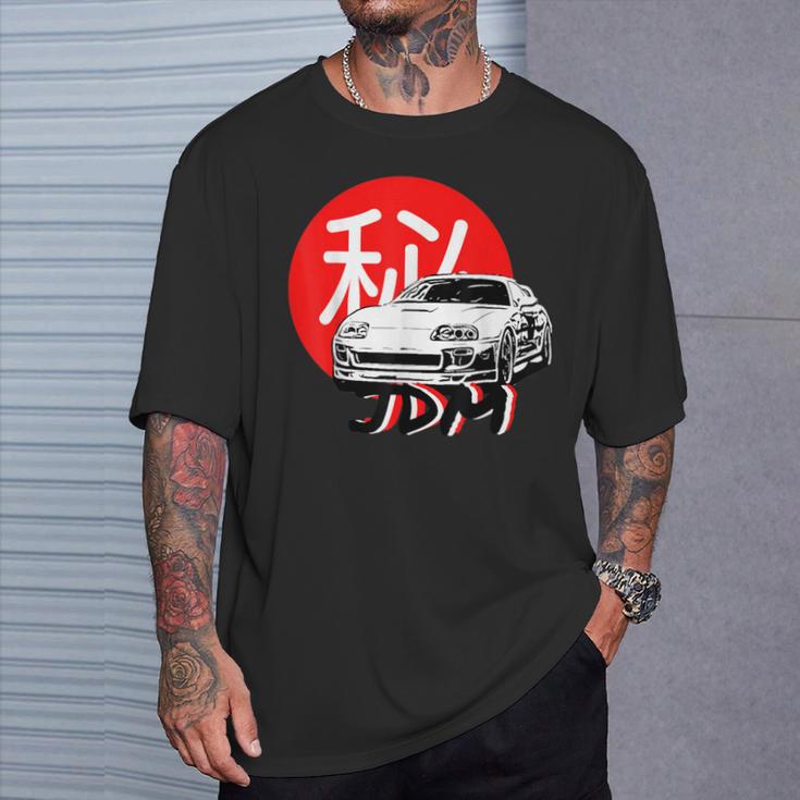 Jdm Cars Motorsport Supra Jdm Coche Motorsport Idea De Regalo Camiseta unisex Regalos para él