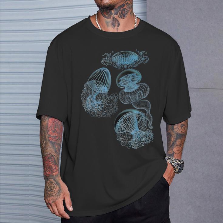 Jellyfish Ocean Lover Bioluminescent Sea Animals T-Shirt Geschenke für Ihn