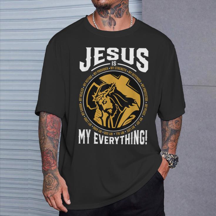 Jesus Is My All Christian God T-Shirt Geschenke für Ihn