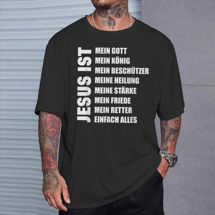 Jesus Christian Church Religion God Idea T-Shirt Geschenke für Ihn