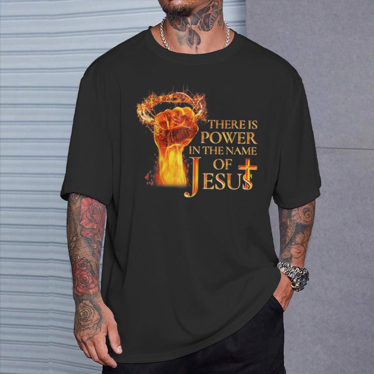 Jesus There Is Power In The Name Of Jesust Christian T-Shirt - Monsterry