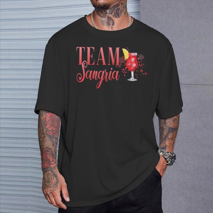 Junggesellinnenabschied Team Sangria Cocktail Für Barkeeper T-Shirt Geschenke für Ihn