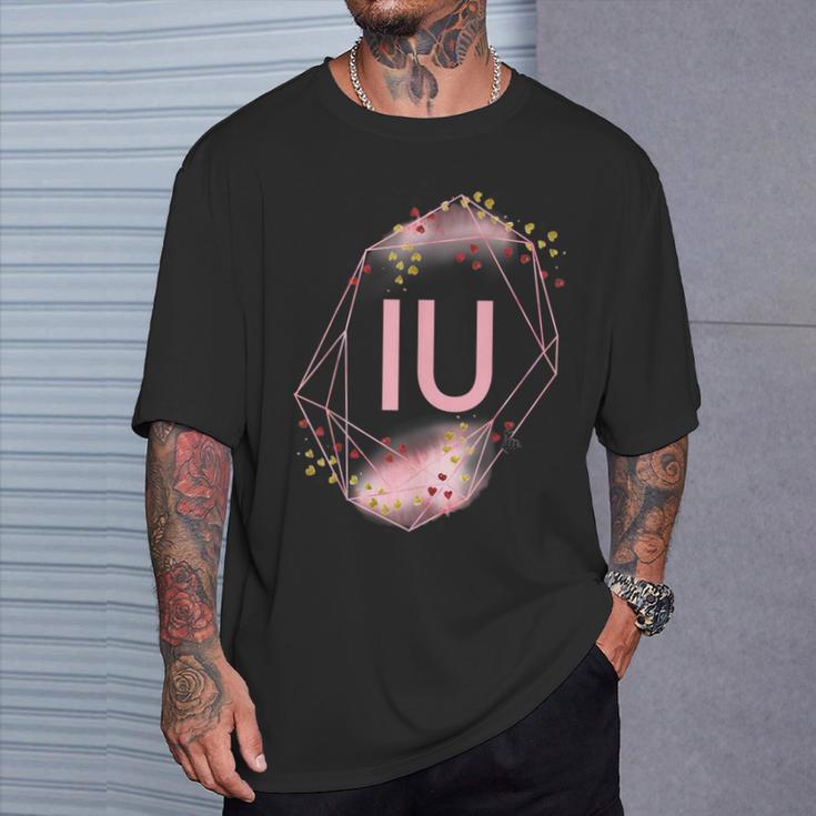 K-Pop Coréen I Love You Hand Letters Iu Together T-Shirt Cadeaux pour lui
