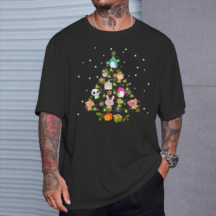 Kawaii Anime Christmas Tree Decor Winter Japanese Ornament T-Shirt Gifts for Him Kawaii Anime Christmas Tree Decor Winter Japanese Ornament T-Shirt Gifts for Him