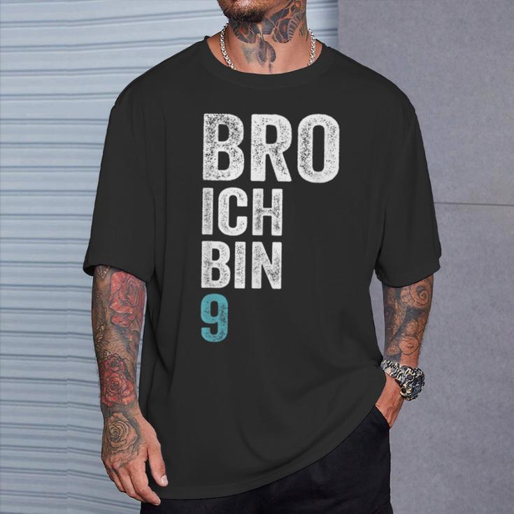 Kinder Bro Ich Bin 9 Jahre Alt Birthday 9Th Birthday T-Shirt Geschenke für Ihn