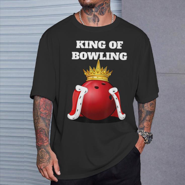 King Of Bowling Bowling Bowling T-Shirt Geschenke für Ihn