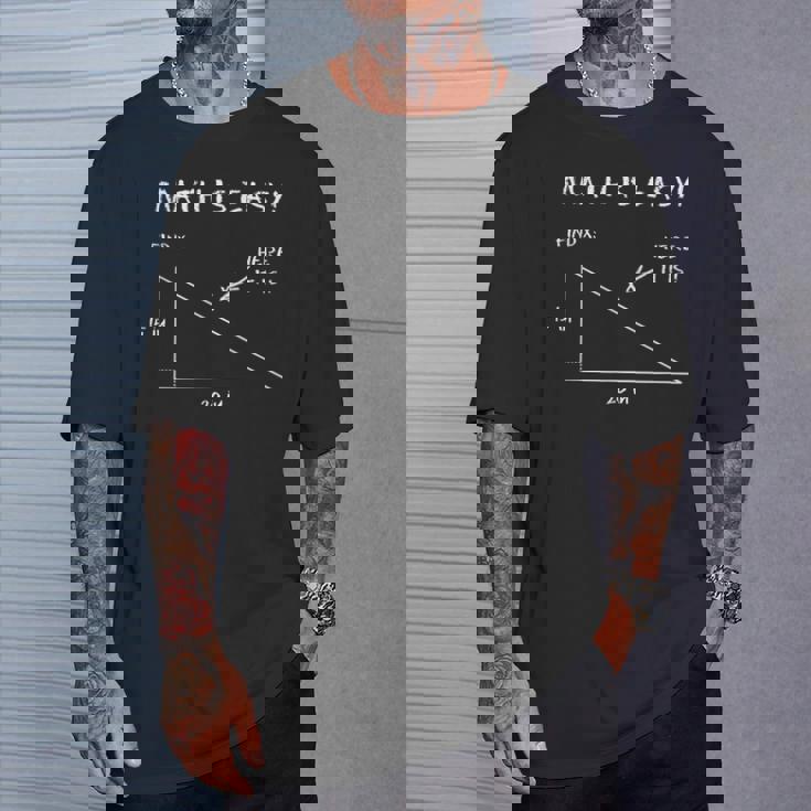 La Matemáticas Es Fácil Hallar X Aquí Es Camiseta unisex Regalos para él