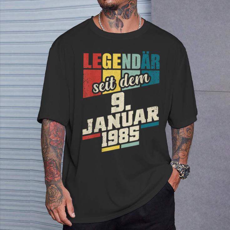 Legendary Since 9Th January 1985 Birthday 911985 T-Shirt Geschenke für Ihn