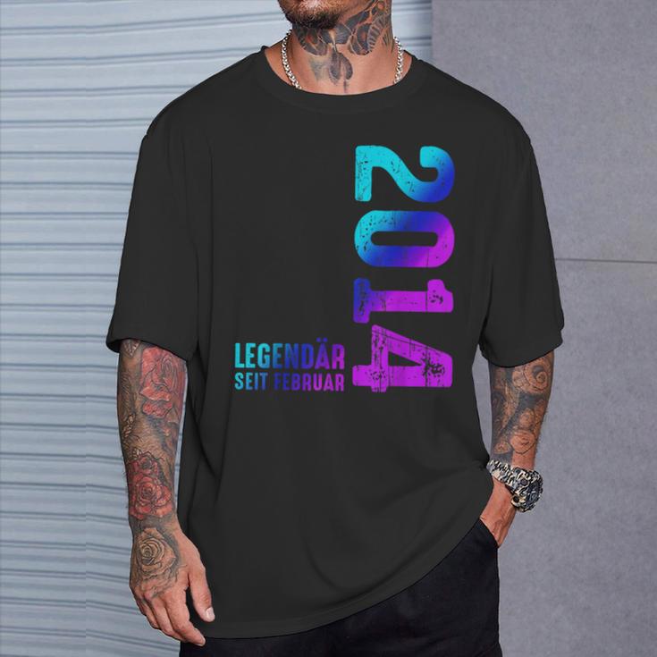 Legendary Since February 2014 Birthday Limited Edition T-Shirt Geschenke für Ihn