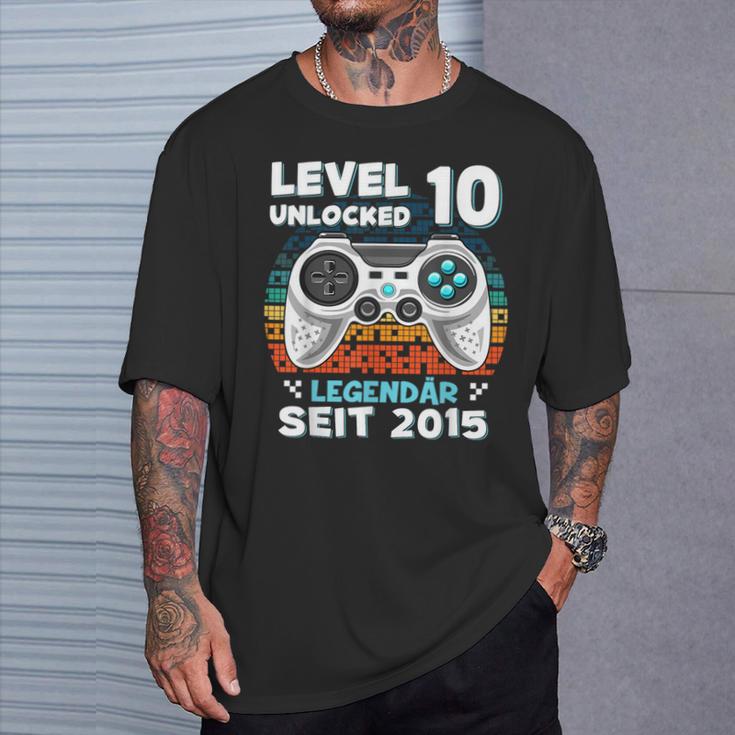 Level 10 Years Birthday Young Gamer 2015 Birthday T-Shirt Geschenke für Ihn