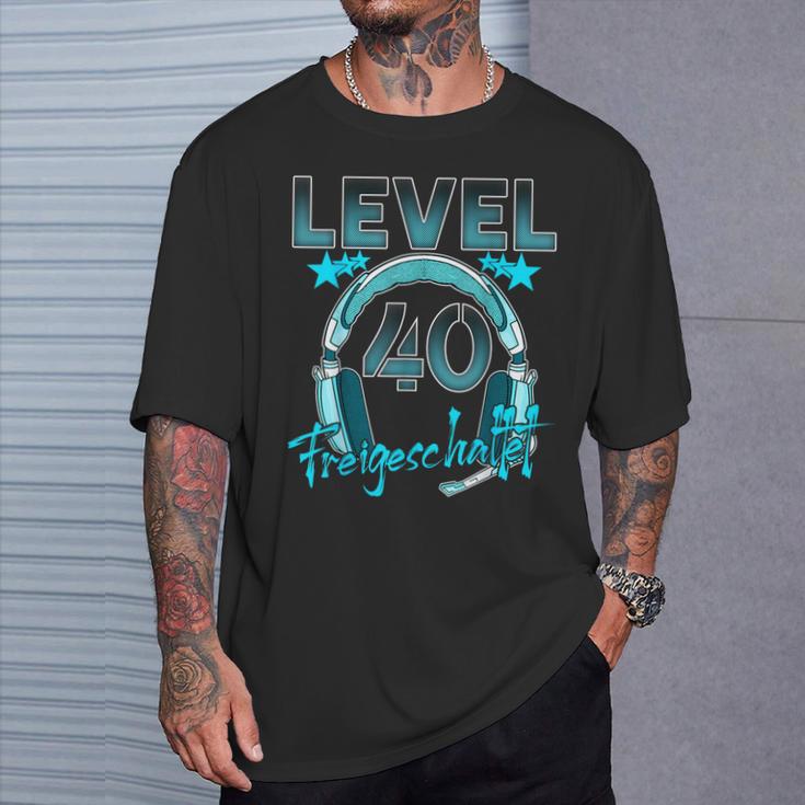 Level 40 Years Birthday Man Woman 1982 Gamer T-Shirt Geschenke für Ihn