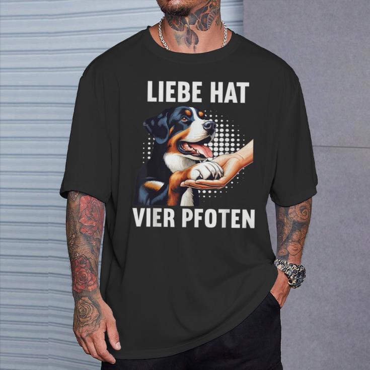 Liebe Hatier Pfoten Appenzeller Mountain Dog T-Shirt Geschenke für Ihn