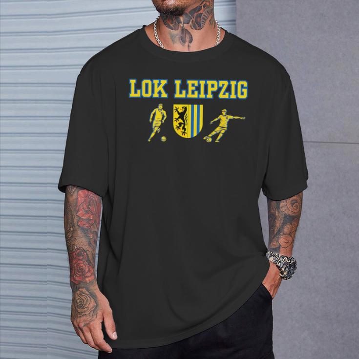 Lok Leipzig Fussball Kickenerein Fan Heimat Sachsen T-Shirt Geschenke für Ihn