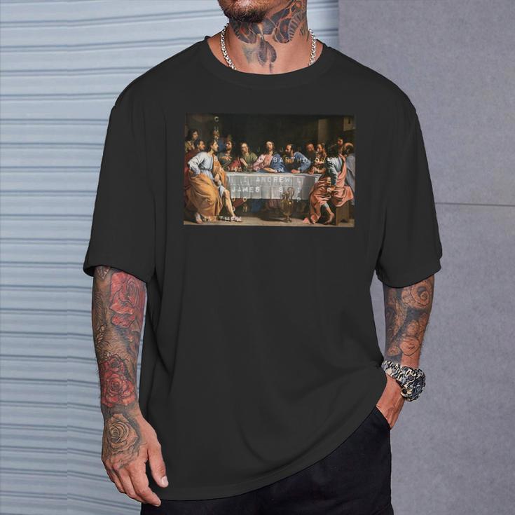 The Lord Jesus Christ With 12 Apostles On The Supper Of The Father S T-Shirt Geschenke für Ihn