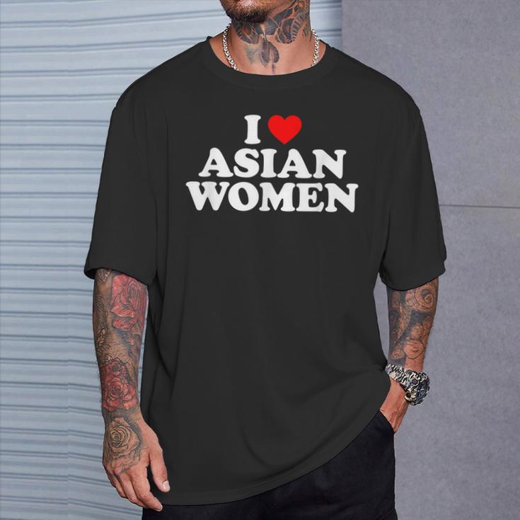 I Love Asian Women's T-Shirt Geschenke für Ihn