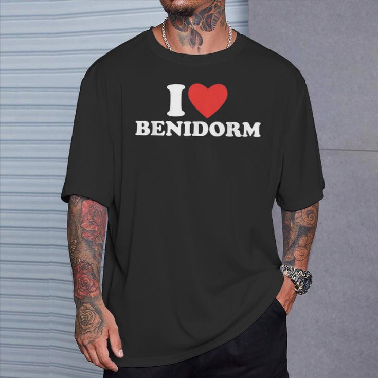 I Love Beni I Heart Ciudad De Benidorm España Benidorm Camiseta unisex Regalos para él