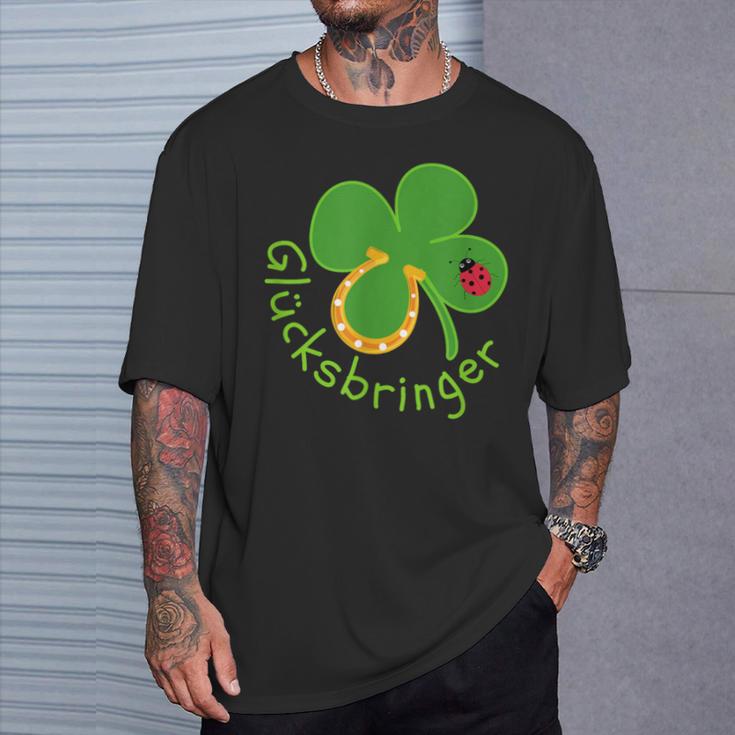 Lucky Charm Ladybird Clover Leaf For Friends Good Luck T-Shirt Geschenke für Ihn