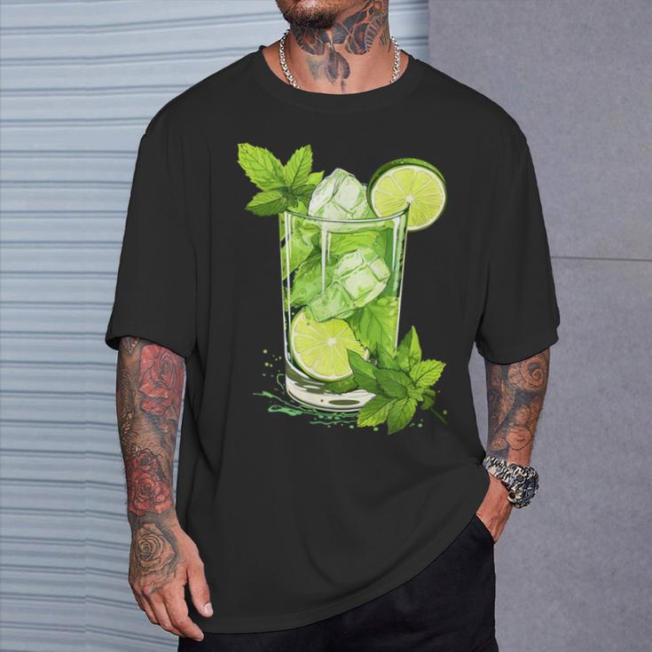 Lustige Kubanische Nacht Mit Diesem Coolen Mojito-Cocktail-Kostüm T-Shirt Geschenke für Ihn