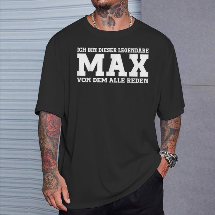 Max First Name Saying Max T-Shirt Geschenke für Ihn