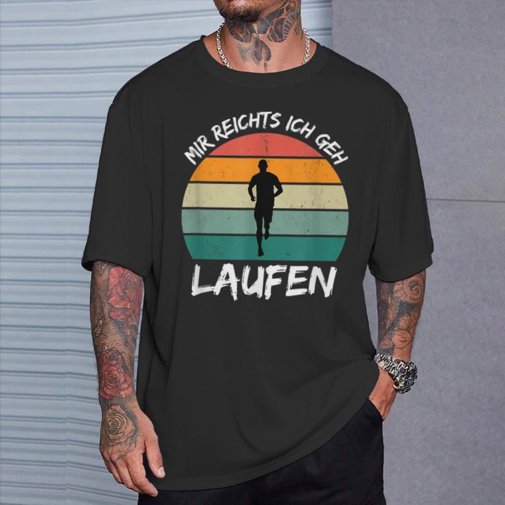 Mir Reichts Ich Geh Laufen Jogging Runner Slogan T-Shirt Geschenke für Ihn