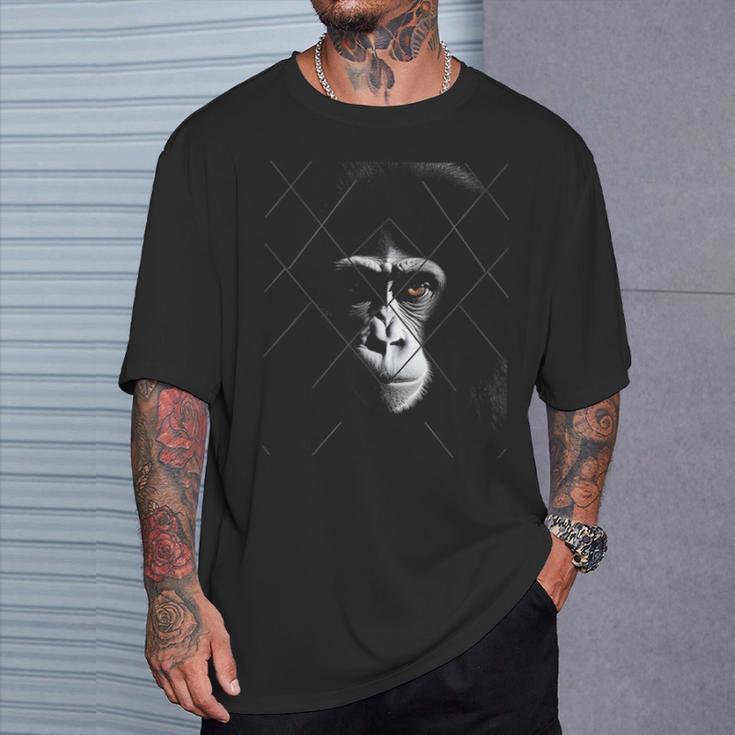 Mono Animal Motivo Arte Mono Camiseta unisex Regalos para él