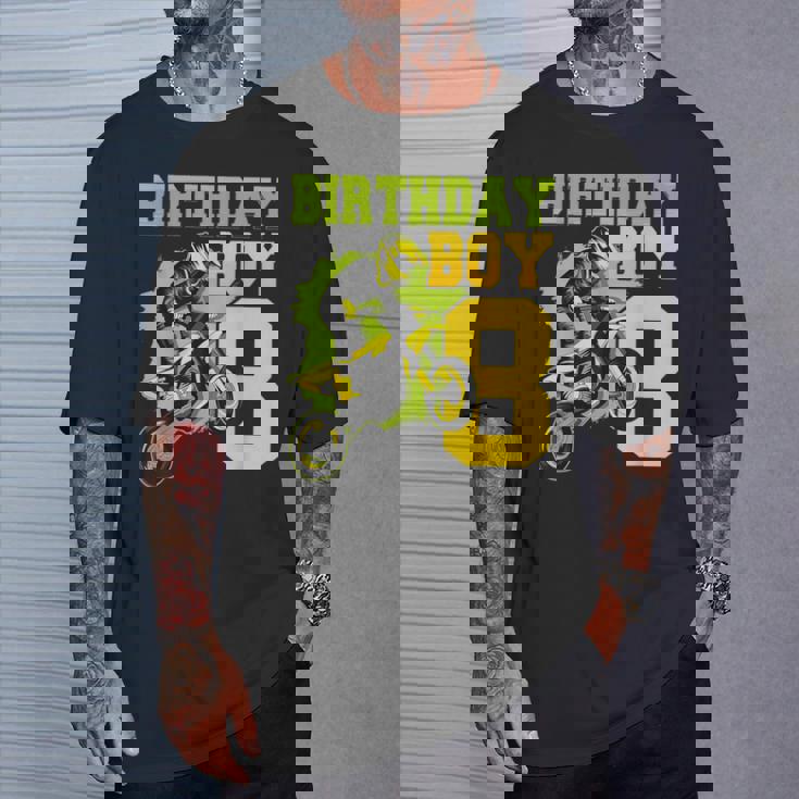 Motocross Mx 8º Regalo 8 Años De Edad Dirt Bike Fiesta De Cumpleaños Camiseta unisex Regalos para él