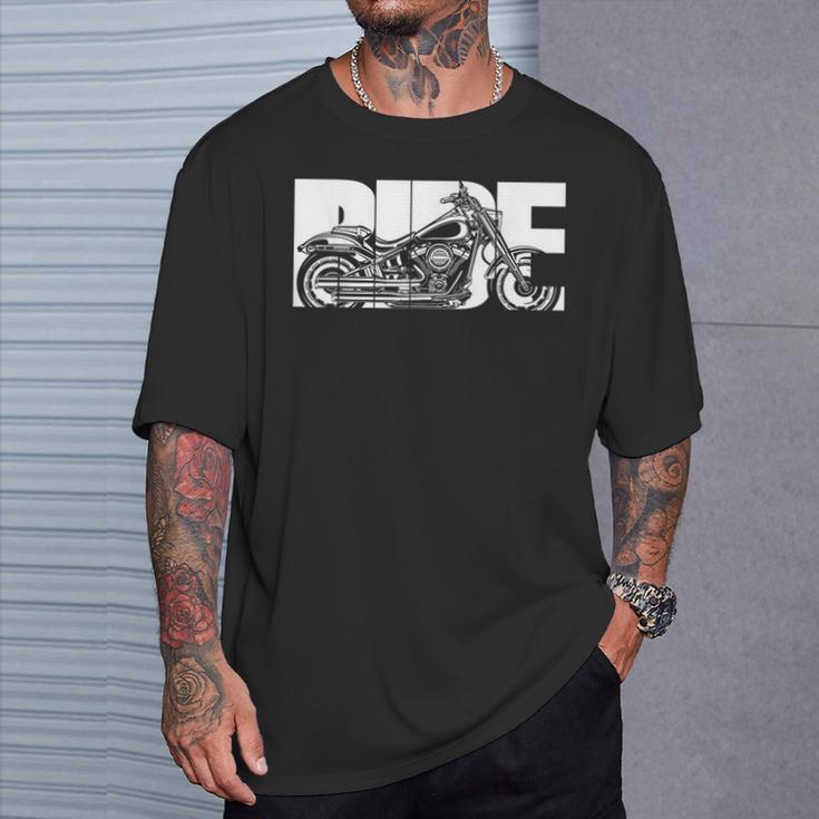 Motorcycle Biker Ride T-Shirt Geschenke für Ihn