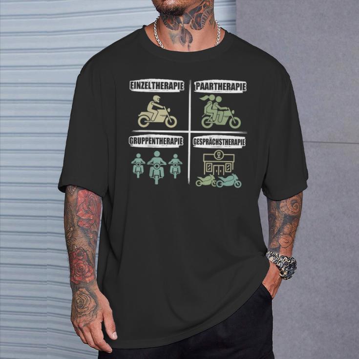 Motorcycle With Biker Slogan T-Shirt Geschenke für Ihn