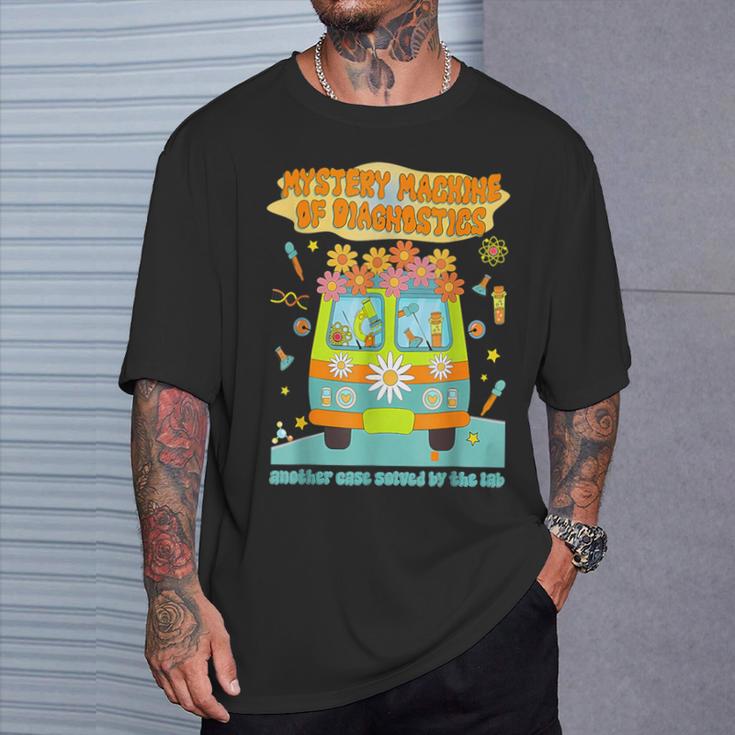 Mystery Machine Of Diagnostics Lab Tech Lab Week 2025 T-Shirt Gifts for Him