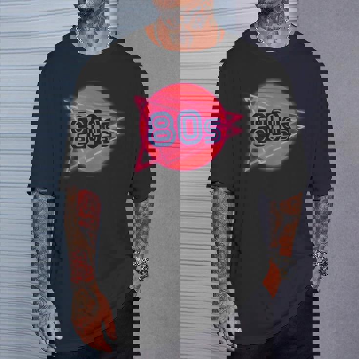Nacido En Los Años 80 Neon Light Disco Música Cumpleaños Punk Music Camiseta unisex Regalos para él