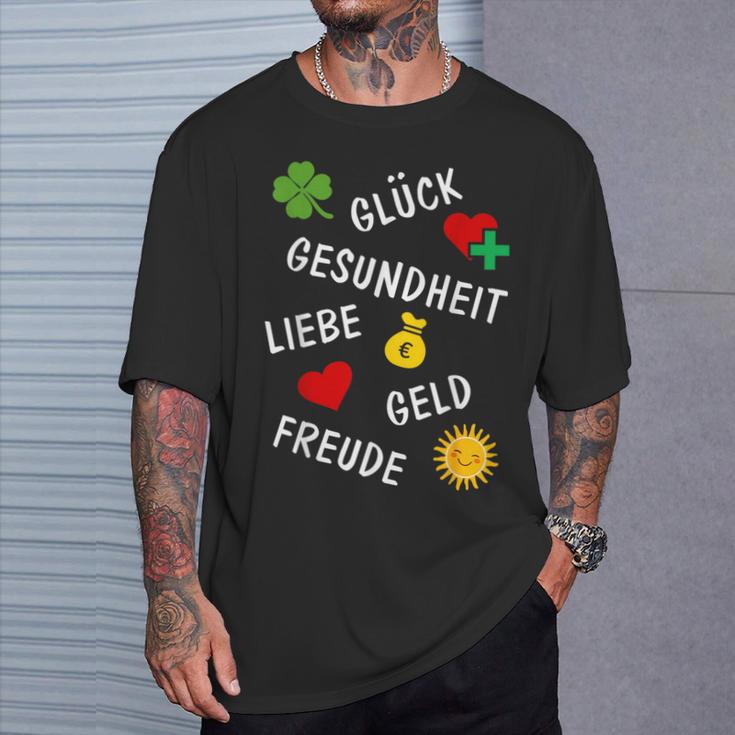 New Year's Eve Birthday New Year Outfit Wishes Lucky Charm T-Shirt Geschenke für Ihn