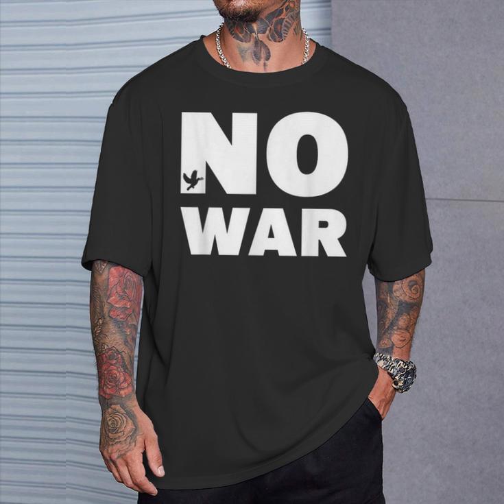 No War Peace No War No War T-Shirt Geschenke für Ihn