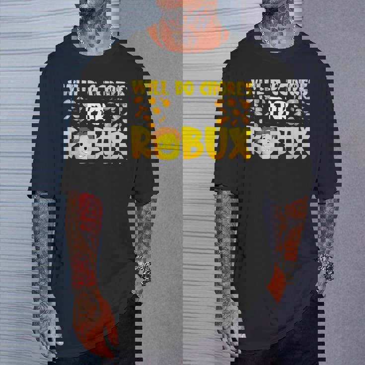 Noob And Professional Gamer Will Do Chores For Robux Boys T-Shirt Gifts for Him