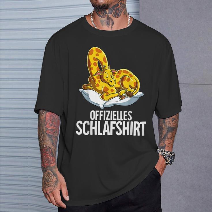 Official Giraffe Sleep T-Shirt Geschenke für Ihn