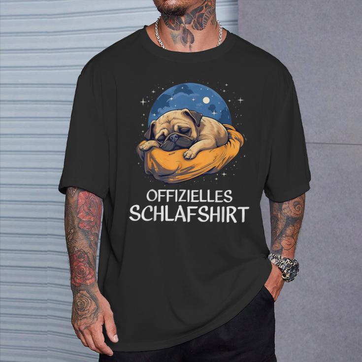 Official Sleep Pug Nightdress Pyjamas Men T-Shirt Geschenke für Ihn