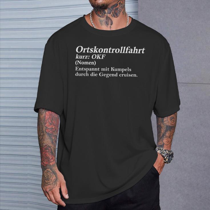 Okf Meaning Location Control Ride T-Shirt Geschenke für Ihn