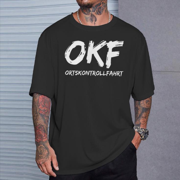 Okf Ortskontrollfahrt Minimalist T-Shirt Geschenke für Ihn