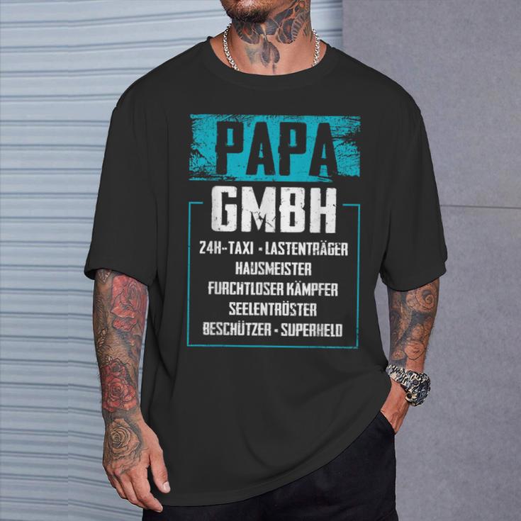 Papa Gmbh Firma Saying Business Father Family T-Shirt Geschenke für Ihn