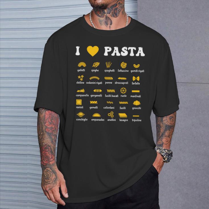 Pastaarieties Spaghetti Noodles Italy Pasta S T-Shirt Geschenke für Ihn