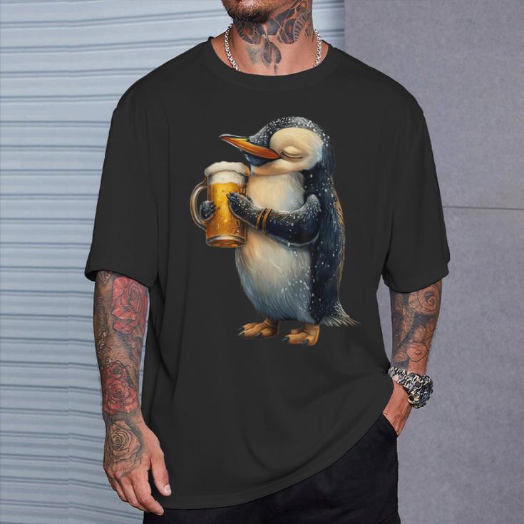 Penguin Beer T-Shirt Geschenke für Ihn